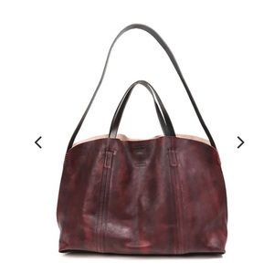 GORGEOUS Old Trend Forest Island Leather tote bag